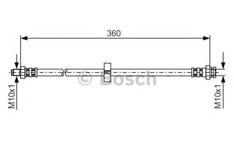 Image of Brake hose Bosch 1 987 481 002