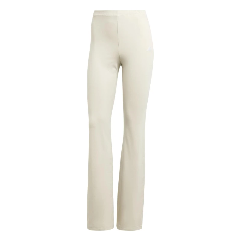 Image of adidas Essentials Logo Flared Leggings Womens Alumina/White female 14 (L)