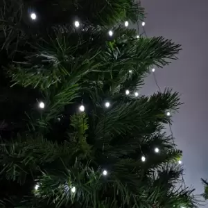 Image of 400 LED 2.5m Premier Christmas Outdoor Multi Function Waterfall Lights in Ice White