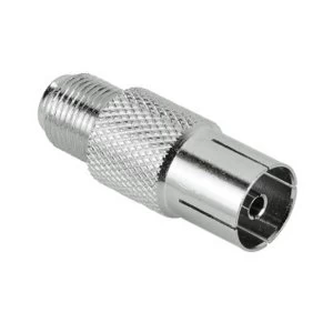 Image of Hama SAT Adapter, F socket - coax socket