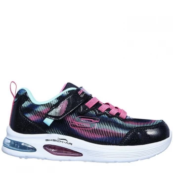 image of Skechers Air Dual Child Girls Trainers - Navy/Pink