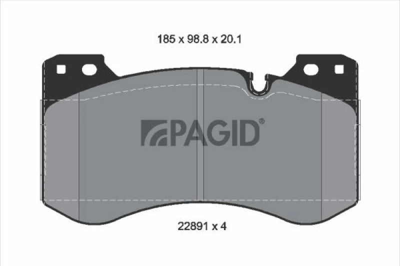 Image of Brake pad set PAGID T4223N