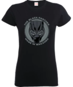 Image of Black Panther Made in Wakanda Womens T-Shirt - Black