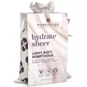 Image of Pureology Hydrate Sheer Shampoo Conditioner and Color Fanatic Hair Gift Set for Fine, Dry Hair