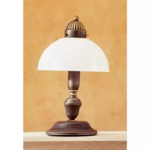 image of Classic table lamp NONNA antique brass