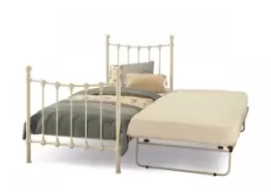 Image of Serene Marseilles 3ft Single Ivory Gloss Metal Guest Bed