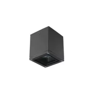 Image of Larissa Lighting - Larissa Roman Surface Mounted Ceiling Lamp 35W GU10 Max Aluminium 3000K Dark Grey IP65