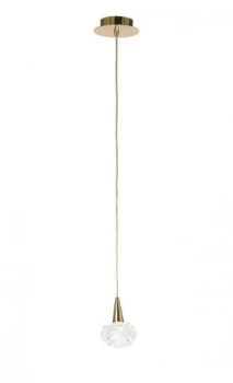 Image of Ceiling Pendant 1 Light G9, French Gold