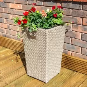 Image of Rowlinson Square Rattan Planter - Natural 2 Pack