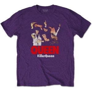 Image of Queen - Killer Queen Unisex Large T-Shirt - Purple
