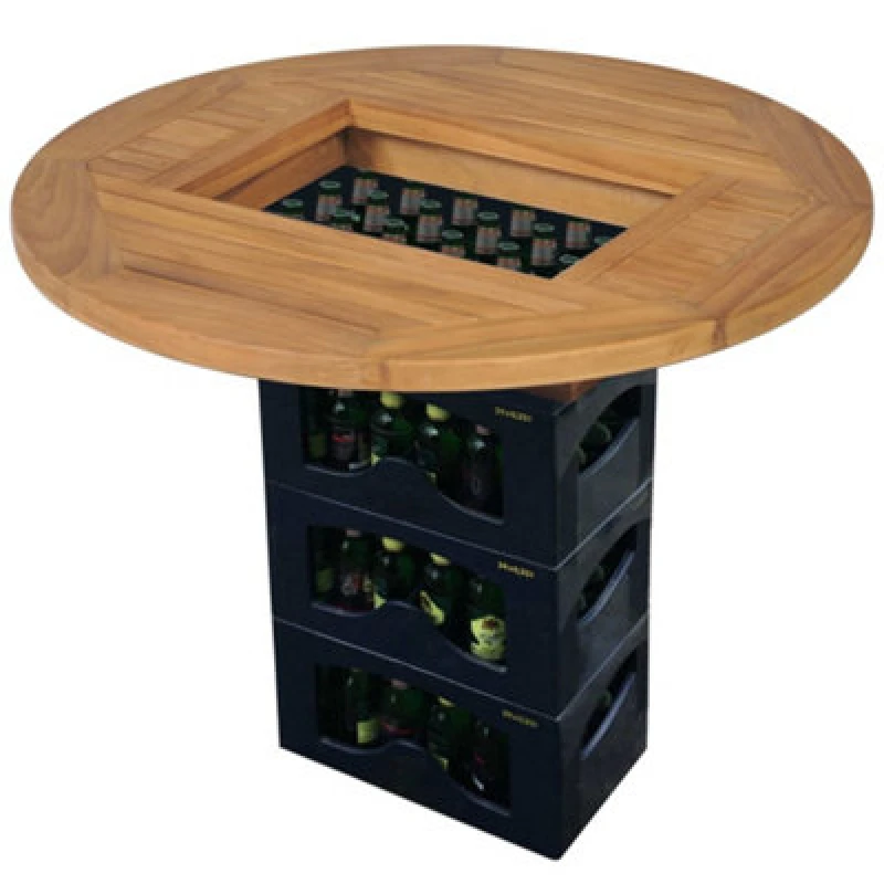 Image of Vidaxl Tabletop Teak 70 Cm Brown