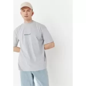 Image of Mennace Essentials Regular Fit T Shirt - Grey