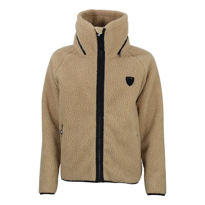 Image of Womens hooded fleece Peak Mountain Amay Marron Female S