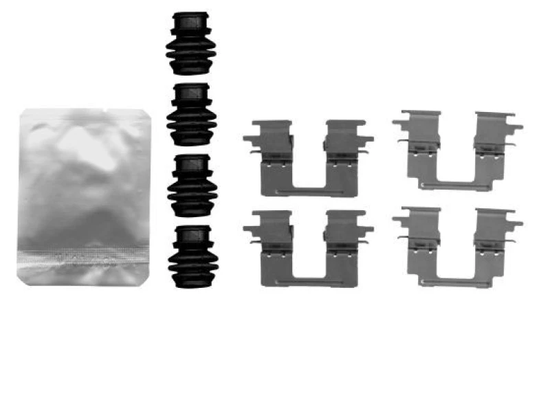 Image of HELLA Brake pad fitting kit HELLA 8DZ 355 206-021