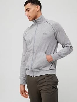 Image of Hugo Boss Mix and Match Lounge Zip Through Jacket Open Grey Size 2XL Men