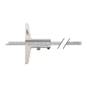 Image of Jauge de profondeur DIN 862 300 mm regle de mesure droite 12 x 4mm HELIOS PREIS