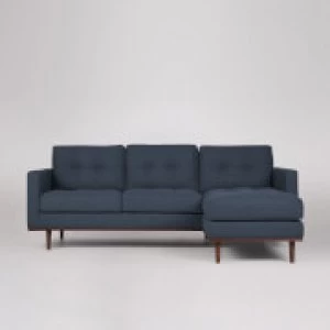 image of Swoon Berlin Smart Wool Corner Sofa - Right Hand Side - Corner Sofa - Indigo