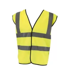 image of Glenwear Class 2 High Vis Vest (L) (Yellow) - Yellow