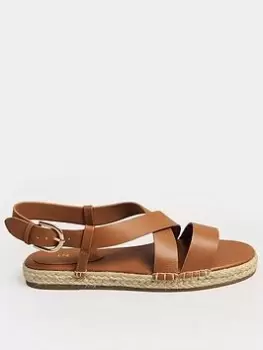 image of Long Tall Sally Sandal Espadrille - Tan, Brown, Size 11, Women