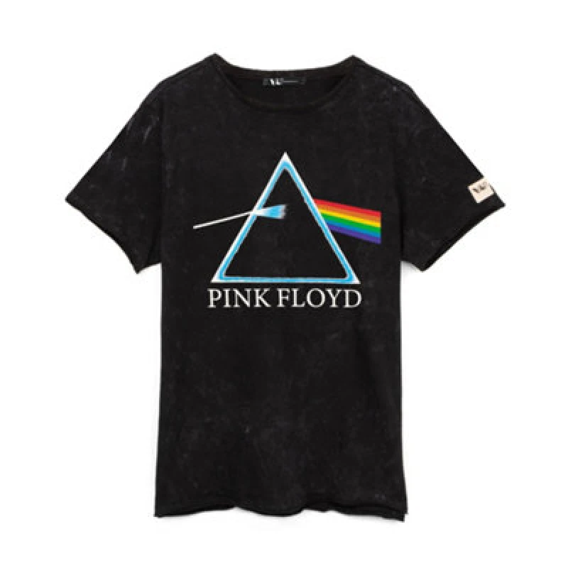 Image of Pink Floyd Pink Floyd Short Sleeved T-Shirt in Black Size: Small Black S Unisex 5056210188651