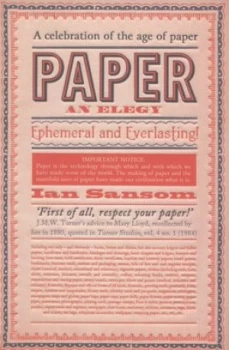 Image of Paper by Ian Sansom Hardback