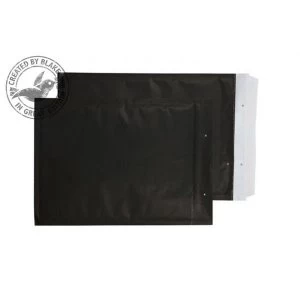 Image of Blake Purely Packaging 470x330mm Peel and Seal Padded Envelopes Matt Black Pack of 50