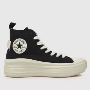 image of Converse Black All Star Hi Move Girls Youth Trainers