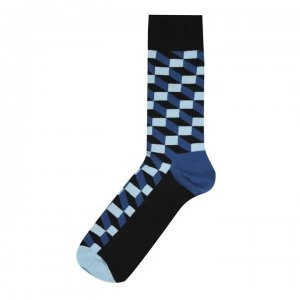 Happy Socks Happy Optic Socks Mens - Blue