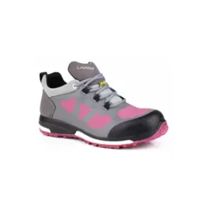 Image of Leia ladies esd shoe grey/pink size 04 (37) - Click