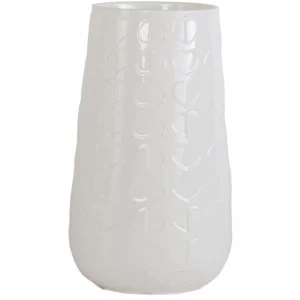 image of Beau & Elliot Embossed Utensil Jar - White