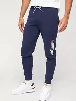 Image of Tommy Jeans Athletics Logo Joggers - Twilight Navy, Twilight Navy, Size L, Men