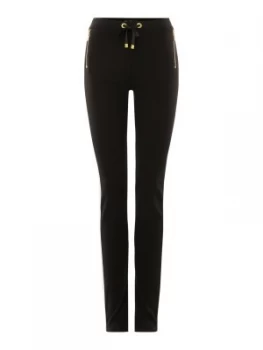 Image of Barbour Victory Tapered Stripe Tracksuit Bottoms Black