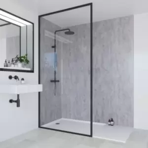 image of Multipanel Linda Barker Bathroom Wall Panel Hydrolock 2400 X 900mm Concrete Elements