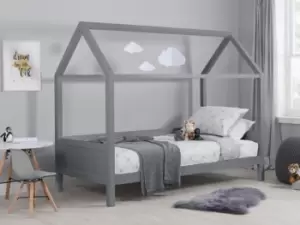 Image of Birlea Home 3ft Single Grey Wooden Bed Frame