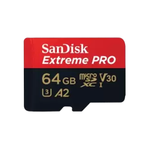 Image of SanDisk Extreme PRO UHS-I Card - 64GB - SDSQXCU-064G-GN6MA