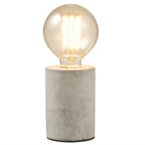 image of Gingersnap Mintage Concrete Table Lamp - Round