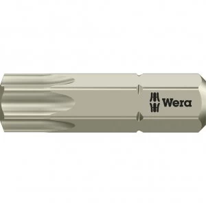 image of Wera Torsion Stainless Steel Torx Screwdriver Bit T40 25mm Pack of 1