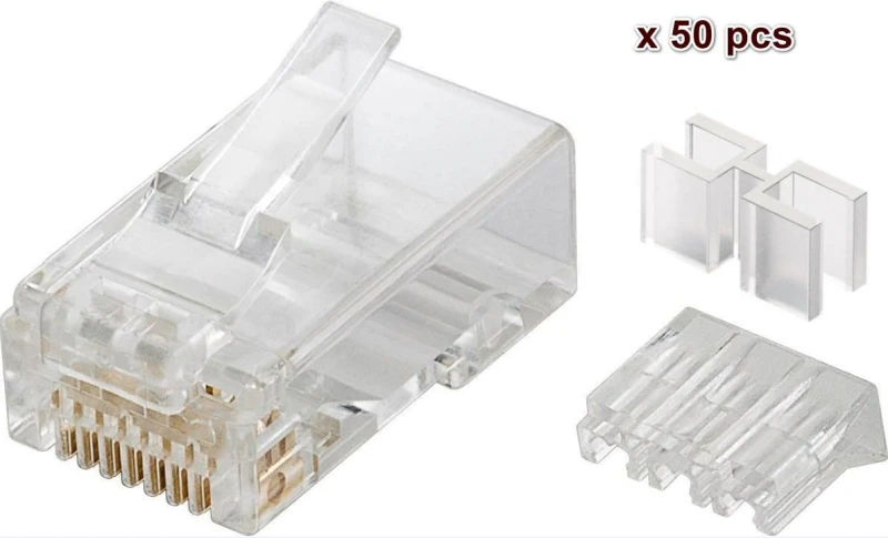 Image of Microconnect KON503-50 wire connector RJ45 Transparent