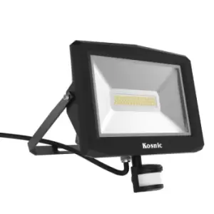 image of Kosnic 10w IP65 LED Floodlight with PIR Sensor- KFLDHS10Q344/S-W65-BLK