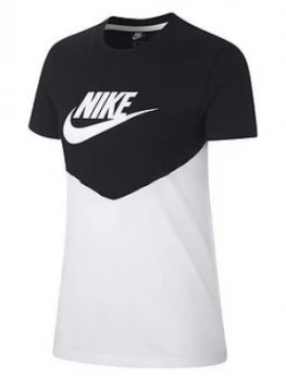 Image of Nike Nsw Heritage T-Shirt - Black/White