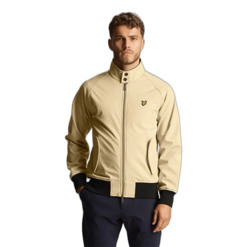 Image of Lyle and Scott Softshell Harrington Jacket - Green Green S