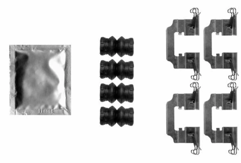 Image of Brake pad fitting kit TEXTAR 82546800