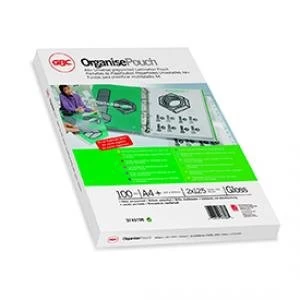 image of GBC OrganisePouch A4 150 Micron Pre Punched Laminating Pouch Filing