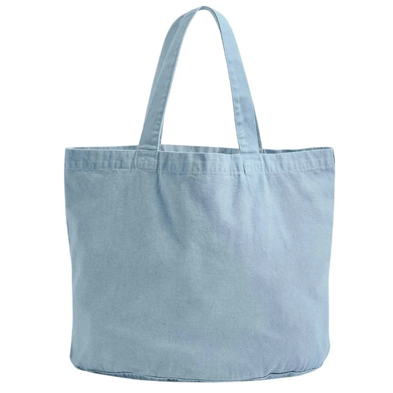 Image of Westford Mill Womens Garment Dyed Tote Bag in Duck Egg Blue Duck Egg Blue Female One Size