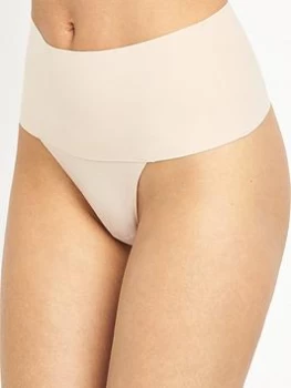 Image of Spanx Undie-Tectable Thong - Soft Nude, Natural Size XL Women