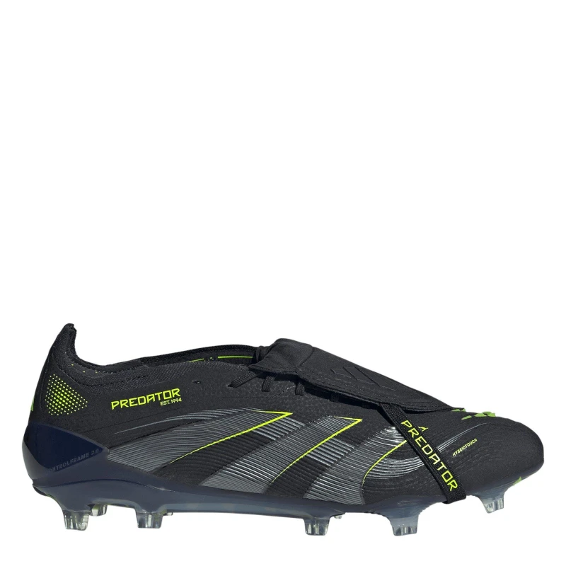 Image of adidas Predator Elite Fold-Over Tongue Firm Ground Football Boots Black/Lemon male 10.5(45.3)
