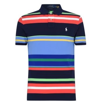 Image of Polo Ralph Lauren Multi Stripe Polo Shirt - Newport Navy
