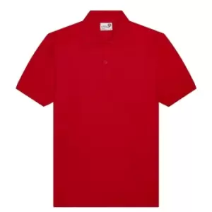 image of Awdis Boys Academy Pique Polo Shirt (L) (Red)