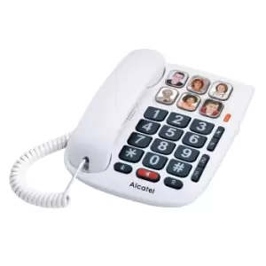 image of Alcatel Tmax 10 Big Button Corded Phone, white