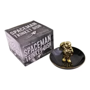 Image of Black & Gold Ceramic Spaceman Trinket Dish